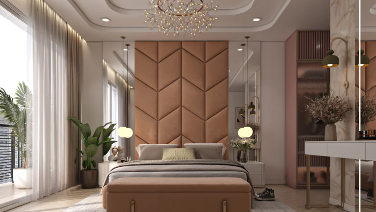 modern wall design for bedroom