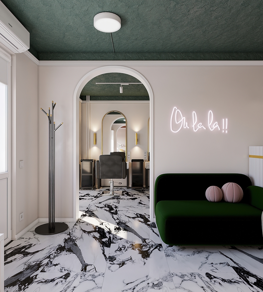 modern salon interior design